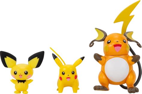 POKEMON Select Evolution 3 Pack - Features 2-Inch Pichu and Pikachu and ...