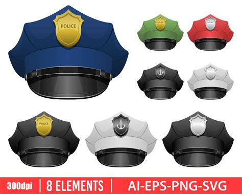 Police Officer Hat Clip Art