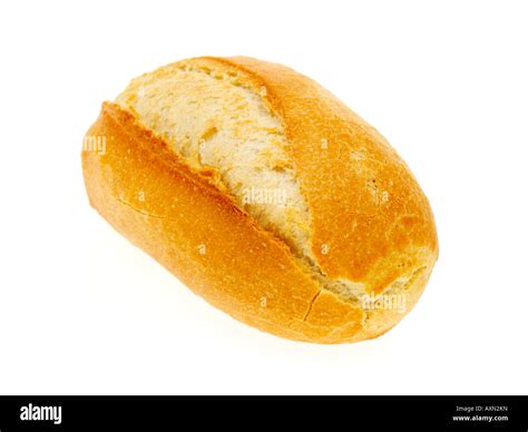 White Bread Roll Stock Photo - Alamy