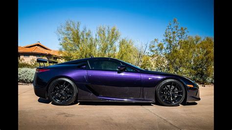 The World's Only Purple Lexus LFA! X2 Start Ups - YouTube