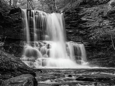 Black And White Pictures Of Waterfalls