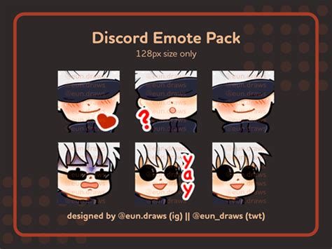 Gojo Satoru Discord Emotes | Discord emotes, Discord, Jujutsu