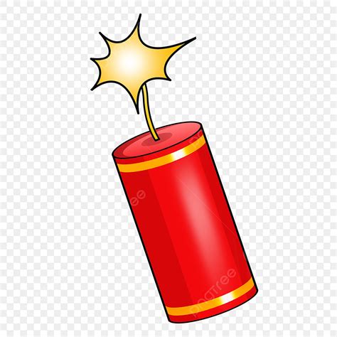 Red Firecracker Clipart PNG Images, 2019 Red Festive Cartoon ...