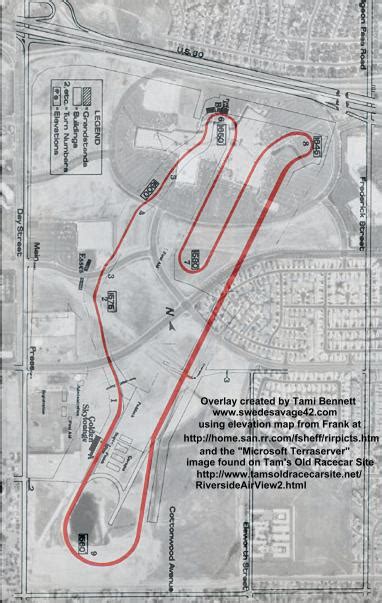 Historic Riverside International Raceway (RIR) - Maps, Diagrams ...