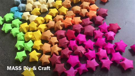 Craft DIY Glitter Folding Paper Lucky Wish Star Cute Origami Paper ...