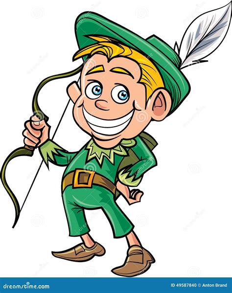 Cartoon Cute Robin Hood Stock Illustration - Image: 49587840