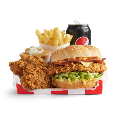 Zinger® Bacon & Cheese Burger Box Hot & Crispy™ | Boxed Meals | KFC Menu