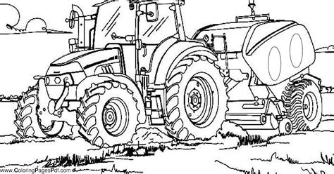 Free Tractor Coloring Page