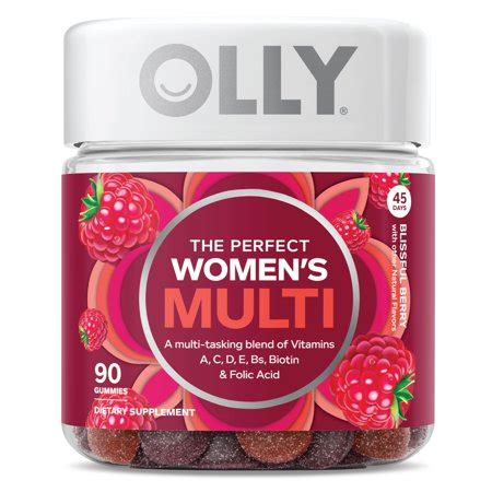 OLLY The Perfect Women's Multi Multivitamin Gummies with Vitamins A, C ...