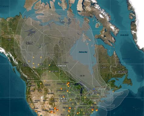 Alberta Wildfire Smoke Map