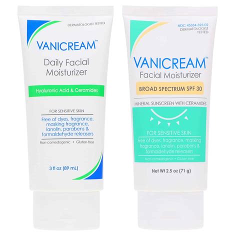 Vanicream Daily Facial Moisturizer 3 oz & Daily Facial Moisturizer ...