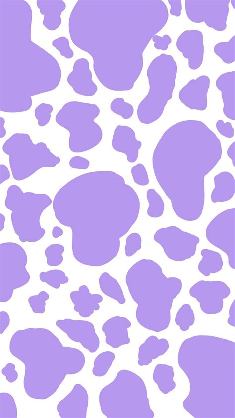 Download Purple Cow Pattern On White Background Wallpaper | Wallpapers.com