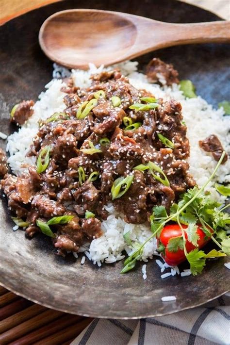 Slow Cooker Korean BBQ Beef - Oh Sweet Basil