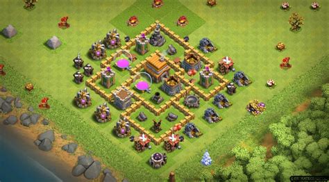 #0675 Farming Base Layout for TH5, Proteger Oro y Elixir Ayuntamiento 5 ...