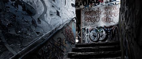 Download wallpaper 2560x1080 steps, graffiti, dark dual wide 1080p hd ...