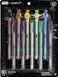 Amazon.com: Yoobi x Star Wars Gel Pens – 10-Pack – Fun School Supplies ...