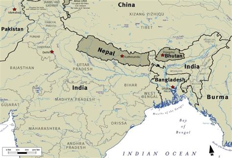 LOCATION OF BHUTAN | Bhutan, Nepal, Relief map