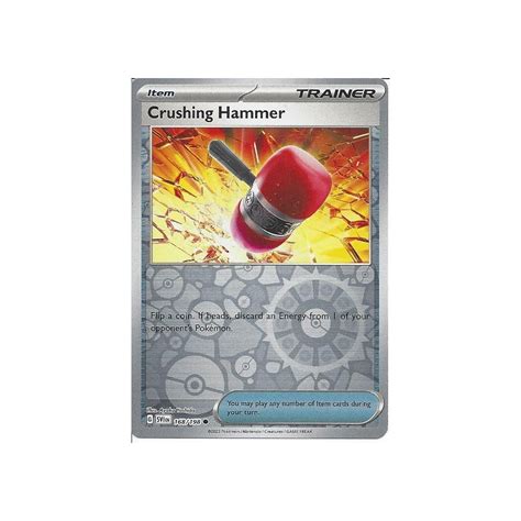 Pokemon Trading Card Game 168/198 Crushing Hammer (Reverse Holo) : SV01 ...