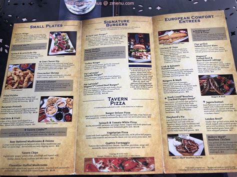 Online Menu of Park Lane Tavern Restaurant, Fredericksburg, Virginia ...