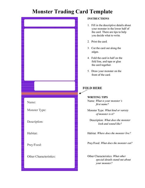 Free Trading Card Template Maker - Free Templates Printable