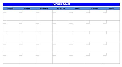 Blank Weekly Calendars Printable | Activity Shelter