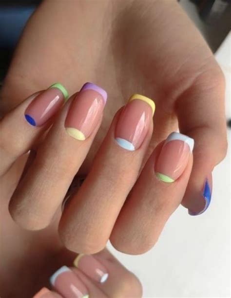 Simple Short Square Nails Art Ideas,Let Your Fingertips Clean And ...