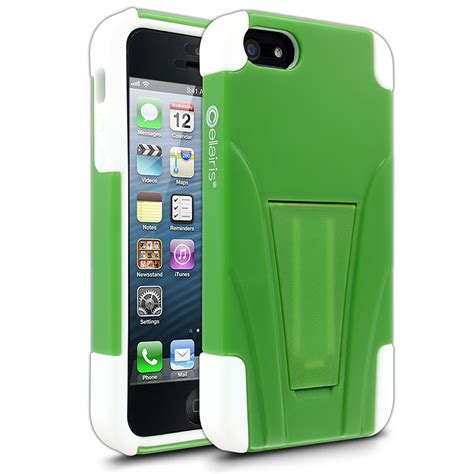 Cellairis Warrior Case for Apple iPhone 5 - Neon Green/White | Cool ...