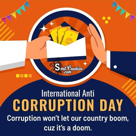 International Anti-Corruption Day Slogan Pic - SmitCreation.com