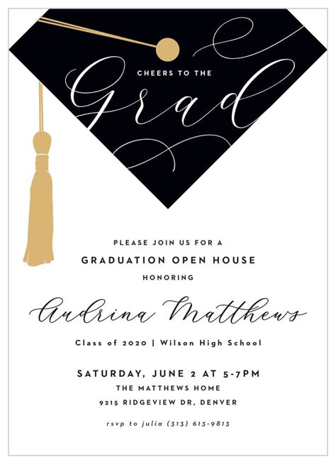 Invite your family and friends to celebrate your graduation with our ...