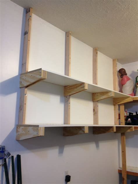 Diy Wall Storage Shelves (With images) | Wall storage shelves, Garage ...