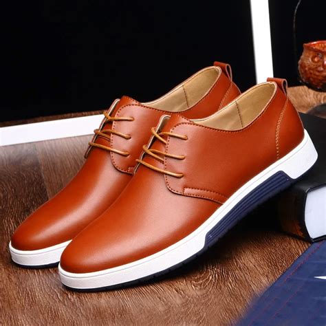 Men Work shoes spring 2018 Business shoes fashion comfortable flat ...