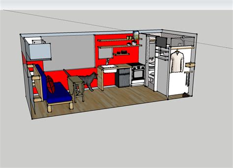 Tiny House Design (SketchUp) by Chase Bailey at Coroflot.com