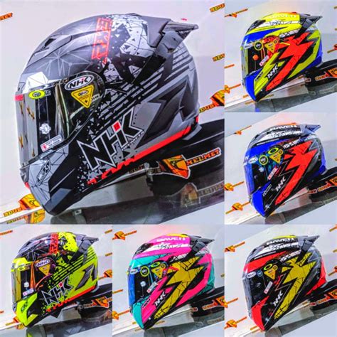 Jual Helm full face NHK RX9 Original modif (PAKET GANTENG) | Shopee ...