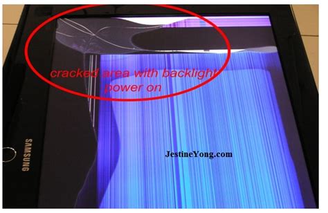 How to detect cracked LCD panel without backlight or power on ...