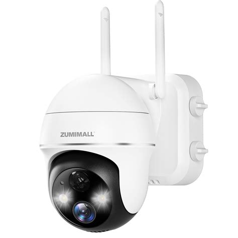 ZUMIMALL 2K/3MP Wireless Outdoor PTZ Security Camera with WiFi, 360 ...