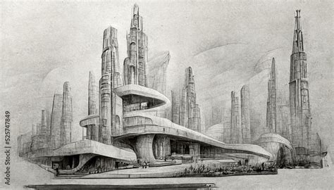 Pencil Drawings Of Cities