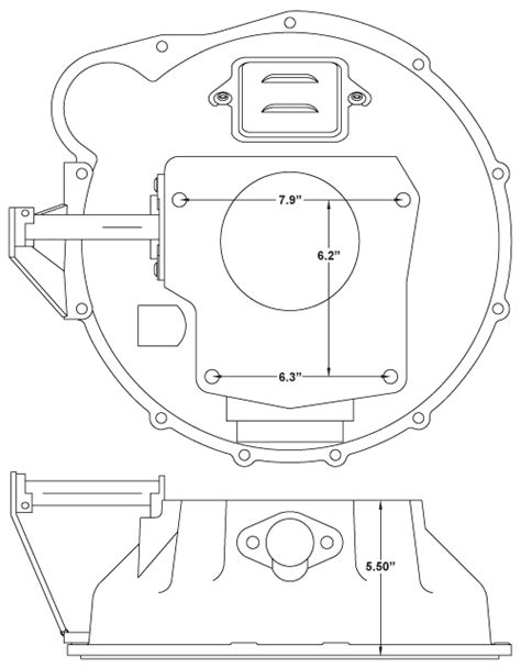 VP Model A Bell Housing Diagram - VintagePrecision.com - Your source ...