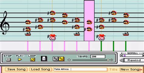 Enter the world of Mario Paint Composer, music made from Mario sounds ...