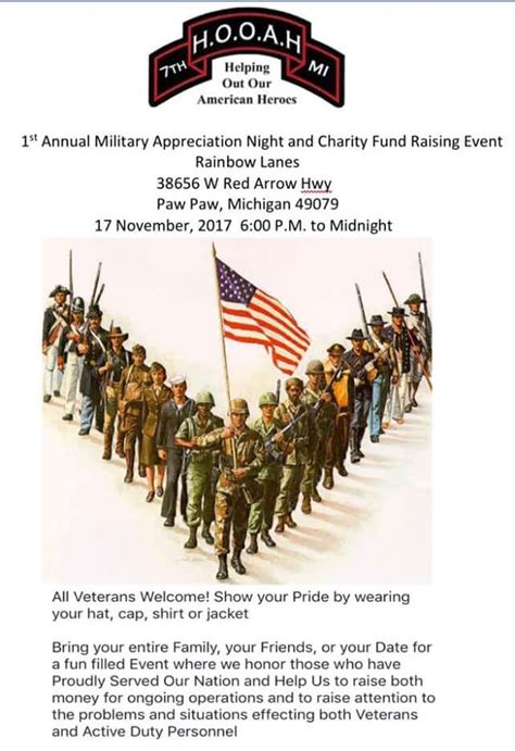 1st Annual Military Appreciation Night - Hooah Inc