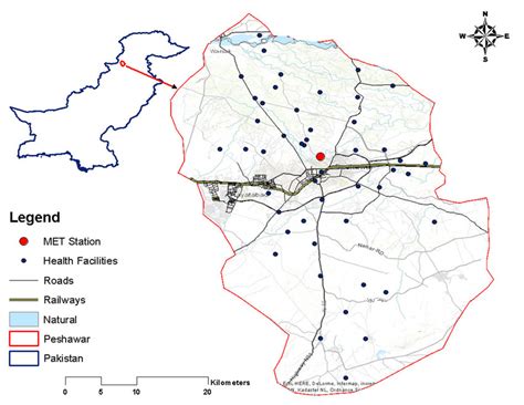 Map of Peshawar showing the sampling site. | Download Scientific Diagram