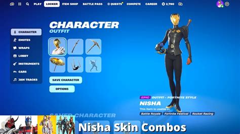 Nisha Skin Combos (Fortnite Battle Royale) - YouTube