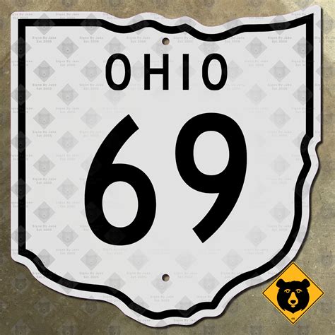 Ohio State Route 69 highway marker - Signs by Jake