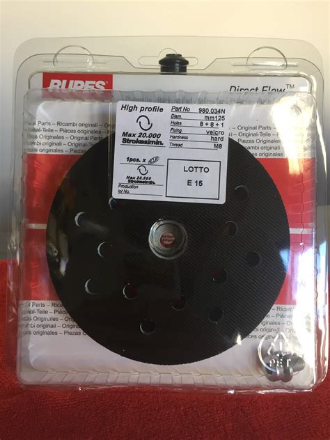 Rupes Backing Plate Replacement