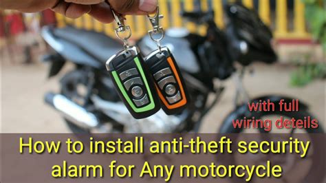 anti theft alarm installation - YouTube