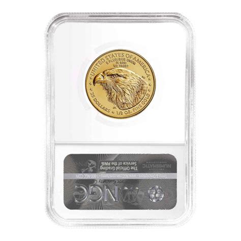 2021 $25 Type 2 American Gold Eagle 1/2 oz. NGC MS69 ER | Golden Eagle ...