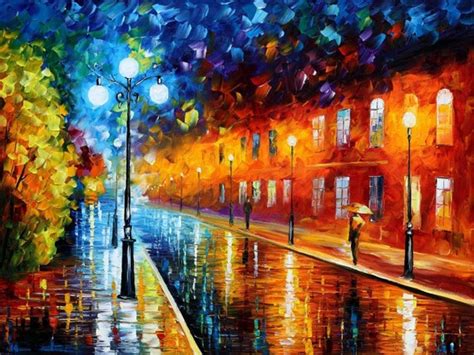 Night Scene Landscape Wall Art Oil Painting On Canvas By