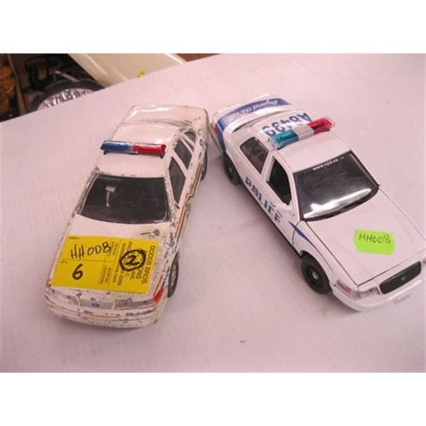 2 DIECAST POLICE CARS