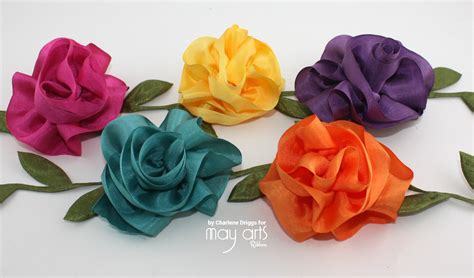 A Ribbon Flower Challenge Inspiration - May Arts Ribbon Company