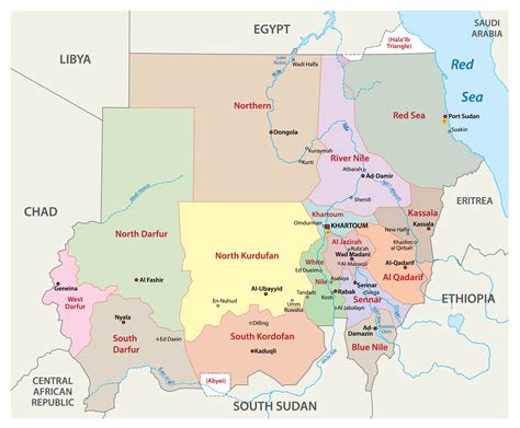 Where Is Sudan Located On A Map - Washington Map State