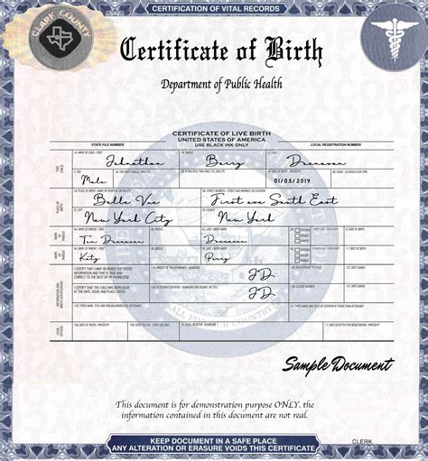 Certificate Of Live Birth Vs Birth Certificate